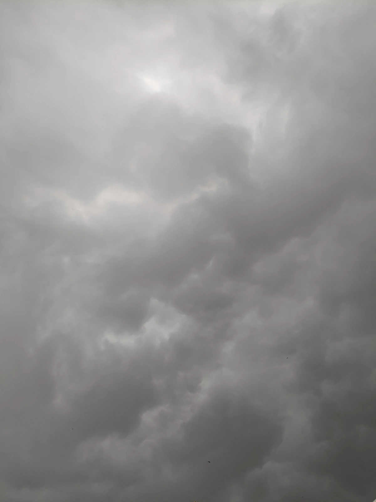 Nubes grises sobre el cielo.